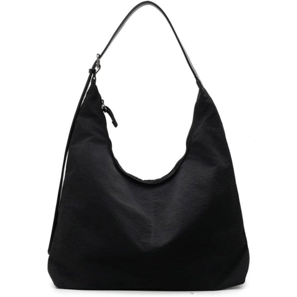 Cute Durable Nylon Shoulder Bag - Versatile Hobo Tote for College & Travel
